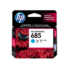 3 Units of Original Genuine HP 685 Cyan Ink Cartridge CZ122AA